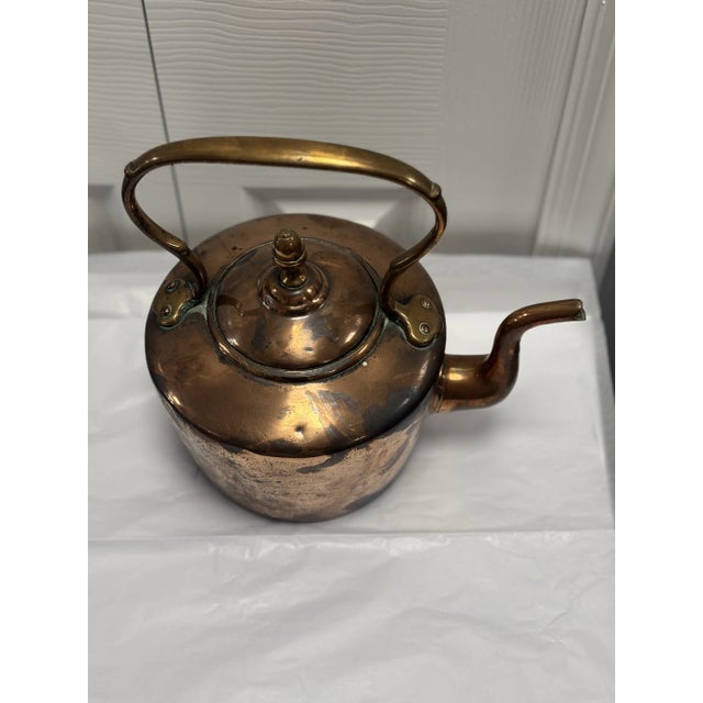 Late 19th Century Antique English Copper Kettle For Sale - Image 5 of 10