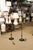 Stunning Pair of 1940s Italian Tole Floor Lamps, Gilt & Garnet Red For Sale - Image 9 of 12