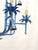 Offered for your consideration is a Splendid Italian Tole Vintage Baby Blue Faux Bamboo Pagoda with Brass Bells...