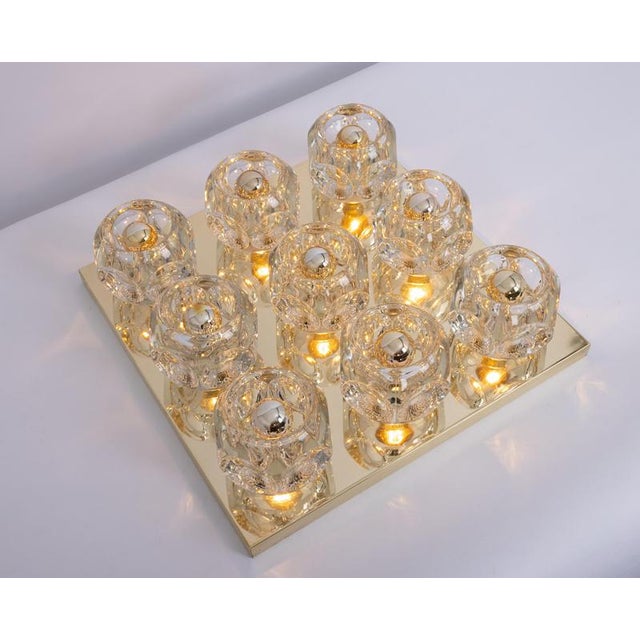 Large Glass Flush Mount from Peill & Putzler, Germany, 1970s For Sale - Image 11 of 12