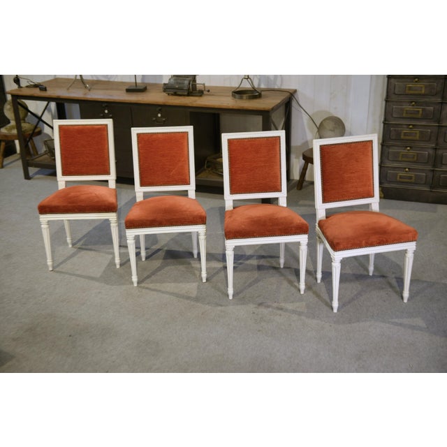 Louis XVI Chairs, 1970s, Set of 4 For Sale - Image 14 of 14