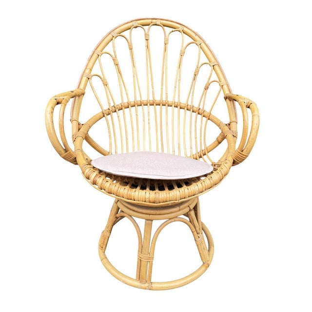 Rattan Egg Chairs, 1960s, France, Set of 2 For Sale - Image 13 of 16