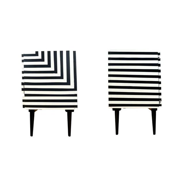 1960s Czechoslovakian Sideboard with Op Art, 1964 For Sale - Image 5 of 11