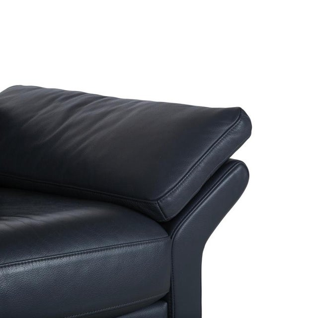 Modern Model 3300 3-Seater Sofa in Black Leather from Rolf Benz For Sale - Image 3 of 12