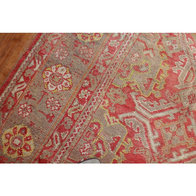 Antique Zabihi Collection Oversize Oushak Rug - 11'5" x 13'10" For Sale In New York - Image 6 of 12