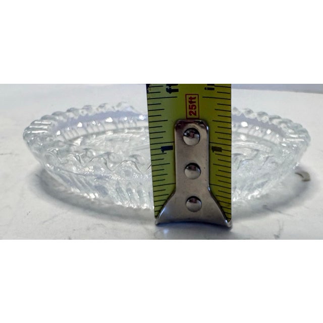 Transparent Italian Mid-Century Pressed Glass Ashtray or Catchall, C. 1950s For Sale - Image 8 of 8