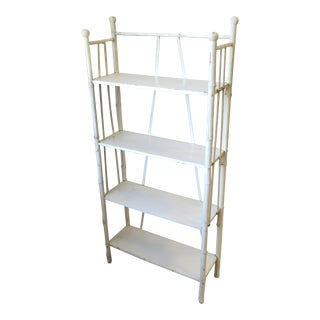 Bamboo Stick and Ball Étagère Shelves Storage Piece Victorian For Sale