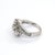 14k White Gold Diamond Three-Stone Engagement Ring - Size 7 For Sale - Image 4 of 11