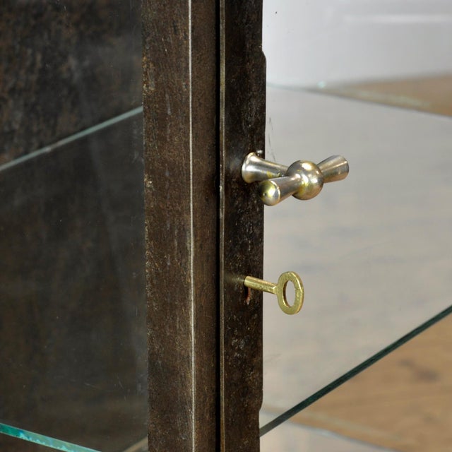 Metal Iron Medical Cabinet, 1910s For Sale - Image 7 of 15