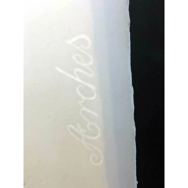 Original Hand Signed André Masson Lithograph. 1975. Size 20 x 26 1/2 in. (Framed: 26 x 32 in). Sur les presses de Mourlot,...