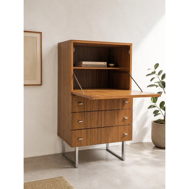 Belgian Secretary Desk from Meurop, 1960s For Sale - Image 9 of 9