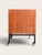 Mid-Century Minimalistic Teak Fold-Out Serving Bar Cart with Modern Black HPL Surfaces and Square Steel Frame, Germany, 1960s For Sale - Image 10 of 13