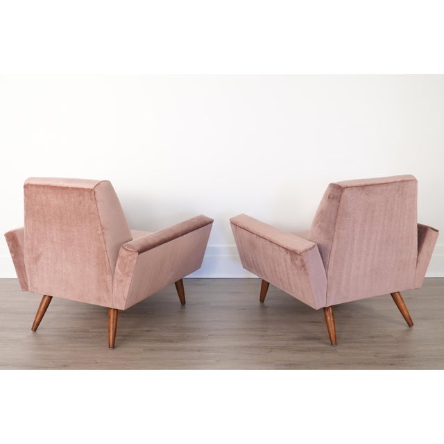 Craft Associates Pair Adrian Pearsall Lounge Chairs Model 2161-C Craft Associates For Sale - Image 4 of 7