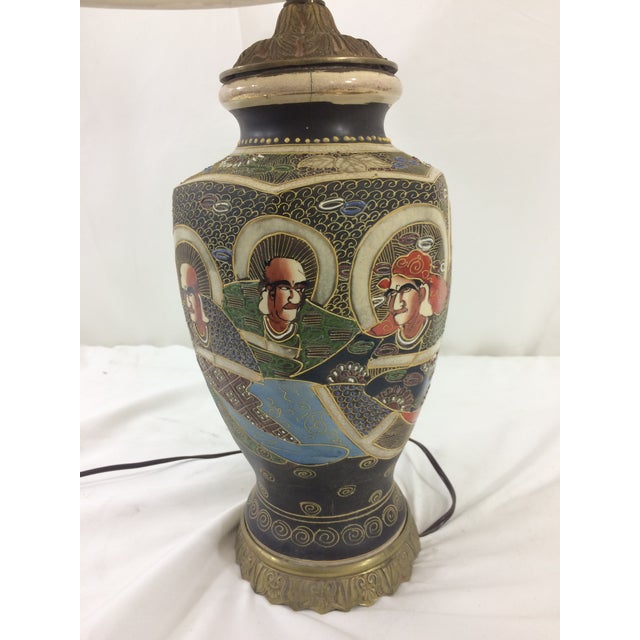 Japanese Japanese Satsuma Lamp For Sale - Image 3 of 5