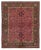 Hand-Knotted Antique Indian Agra Rug in All Over Pink, Green Hunting Pictorial For Sale In New York - Image 6 of 6