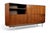 Exceptional Vintage Mid Century French Teak Wall Unit Cabinet For Sale - Image 12 of 14