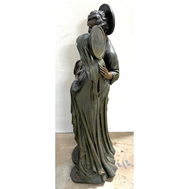 Large-Scale Bronze-Clad Sculpture of the Holy Family, IIaly Later 20th Century For Sale In Atlanta - Image 6 of 14