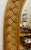 1970s Vintage Coastal Wide Woven Braided Wicker Arched Wall Mirror For Sale - Image 5 of 7