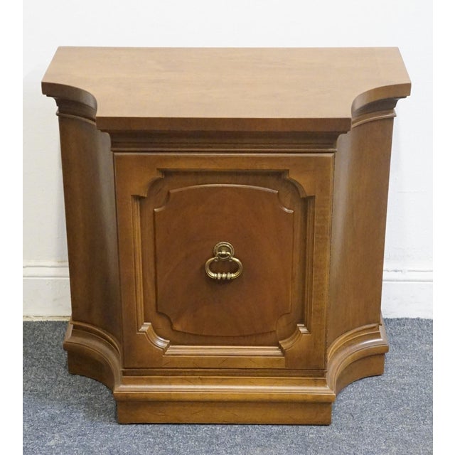 Neoclassical Drexel Furniture Davani Collection Italian Neoclassical Tuscan Style 27" Cabinet Nightstand For Sale - Image 3 of 11