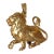 Gold Vintage 14k Gold Leo Pendant For Sale - Image 8 of 9
