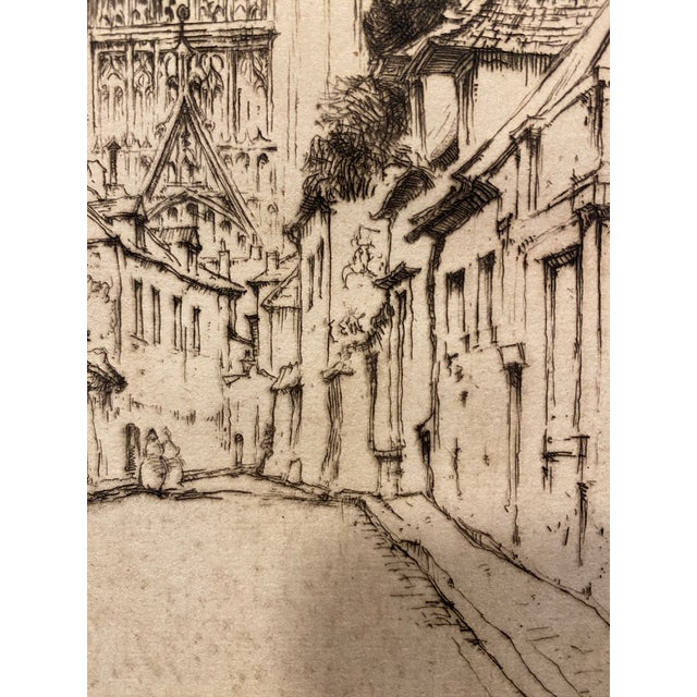Printmaking Materials Ernest D. Roth Signed Etching “St. Pierre, Beauvais” French Gothic Cathedral Art For Sale - Image 7 of 12