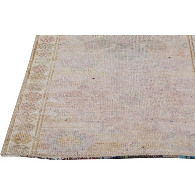 Turkish Vintage Turkish Tribal Kurdish Hand Knotted Wool Rug, 2'8"x12'3" For Sale - Image 3 of 6