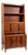 Scandinavian Modern Figured Mahogany Secretary Bookcase Cabinet 1960s For Sale