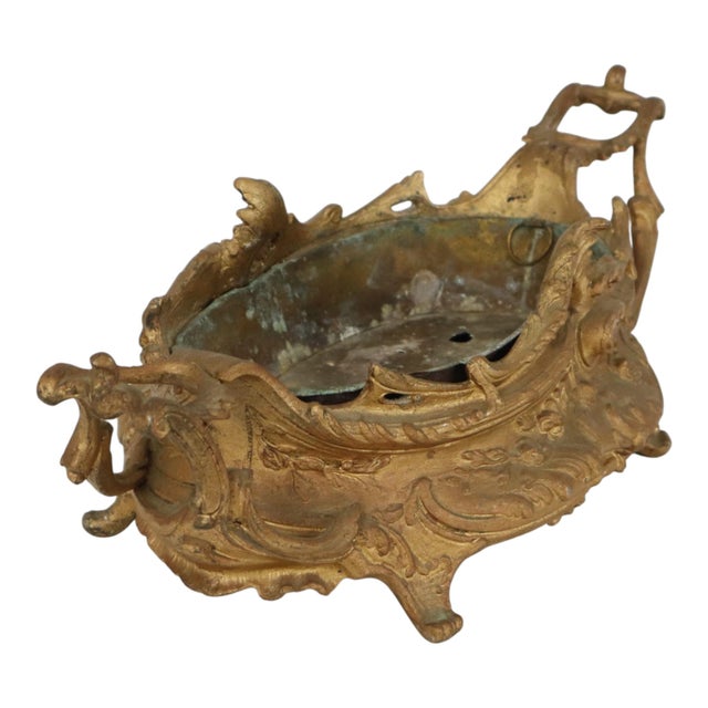 Early 20th Century Rococo-Style Gilt Jardinière Flower Planter For Sale - Image 12 of 18