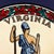 Vintage Cotton State Flag of Virginia For Sale - Image 4 of 5