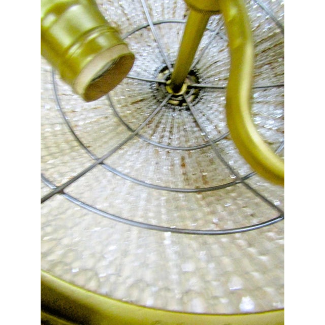 19th Century French Restored Round Crystal Prism Three Light Flush Mount Ceiling For Sale - Image 14 of 14