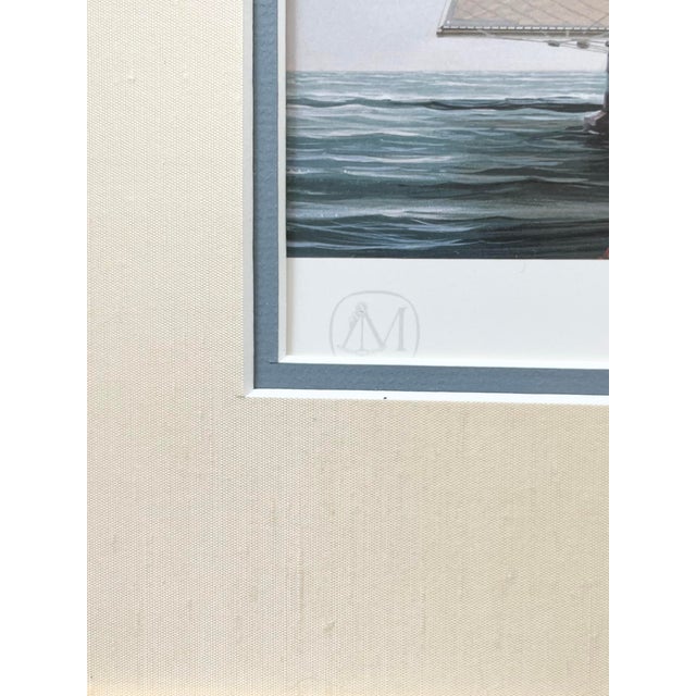 John Mecray “Westward Leading Britannia…” Framed, Matted & Signed Print For Sale - Image 4 of 10