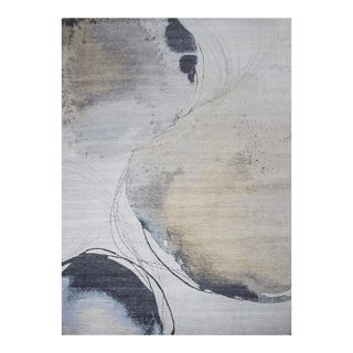 2020s Hand Knotted Modern Wool Rug. 12'00" X 15"03" For Sale