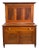 Early 19th Century American Butler’s Secretary Desk With Tiger Maple Interior For Sale
