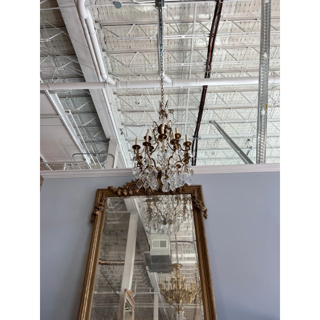 Brass 1970s Large Greek Key Brass Chandelier For Sale - Image 8 of 8