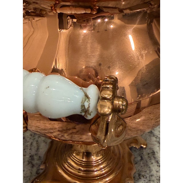 Mid-19th Century Victorian Copper & Brass Samovar Tea Urn, England, C. 1860 For Sale - Image 11 of 18