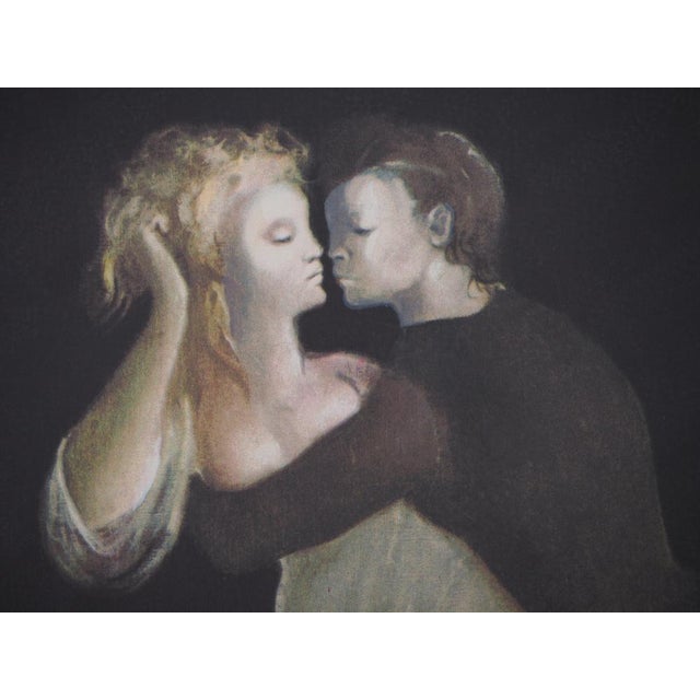 Léonor Fini, Lovers on the Balcony, Original Signed Screenprint For Sale - Image 5 of 6