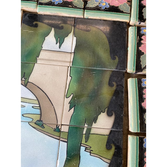 1920s Early California Tile Companies Calco/Claycraft Mural For Sale - Image 9 of 13
