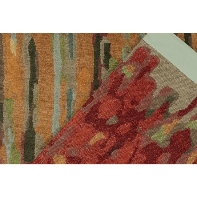 Textile 2010s Rug & Kilim’s Modern Abstract Runner in Polychromatic Tones For Sale - Image 7 of 7