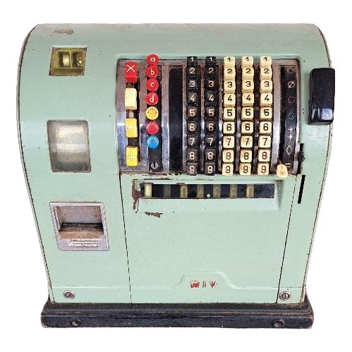 Vintage Mechanical Cash Register from RIV, 1950s For Sale