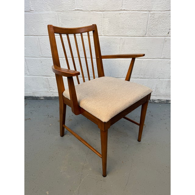 Set of Six Mid 20th Century Spindle-Backed Dining Chairs For Sale - Image 4 of 17