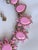 2014 Oscar De La Renta Necklace Pink Runway Bold Crystal Resin Gripoix Style Floral Flowers Spring Collar Zvollier For Sale - Image 10 of 13