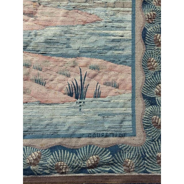 Vintage Handwoven Aubusson Tapestry, 1920s For Sale - Image 6 of 18