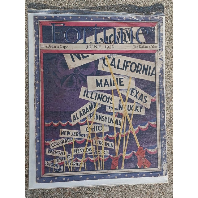 Set 3 Fortune Magazine Covers 1930's to Frame Wall Decor-covers only Please see wear to cover of one last 2 photos From...