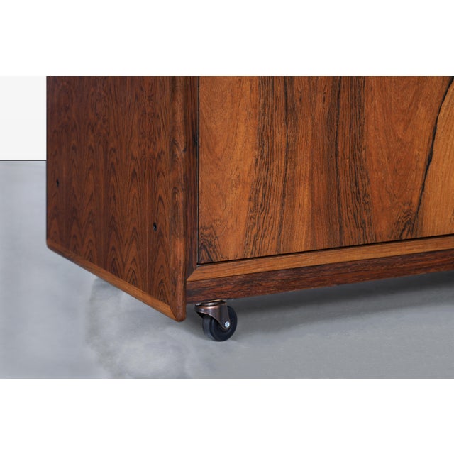 Wood Mid-Century Brazilian Rosewood Armoire Dresser by Intercontinental Design For Sale - Image 7 of 13
