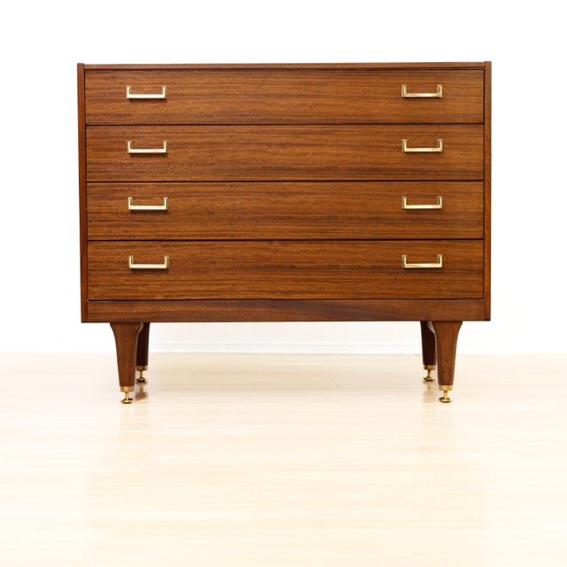 This elegant pair of mid-century chests of drawers by G Plan for E Gomme showcases the exceptional craftsmanship and...