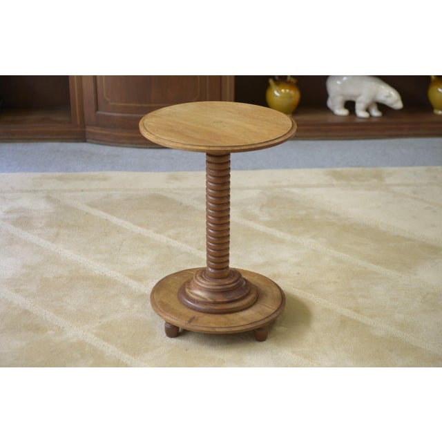 Wood Oak Side Table, 1950s For Sale - Image 7 of 7