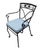 Wrought Iron Patio Chair Cushion For Sale In New York - Image 6 of 6