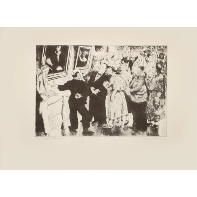 1939 After Peggy Bacon "Esthetic Pleasure", First Edition Period Offset Lithograph For Sale - Image 9 of 9