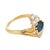 Vintage Sapphire Diamond 18k Yellow Gold Ring, Size 6 For Sale - Image 4 of 6