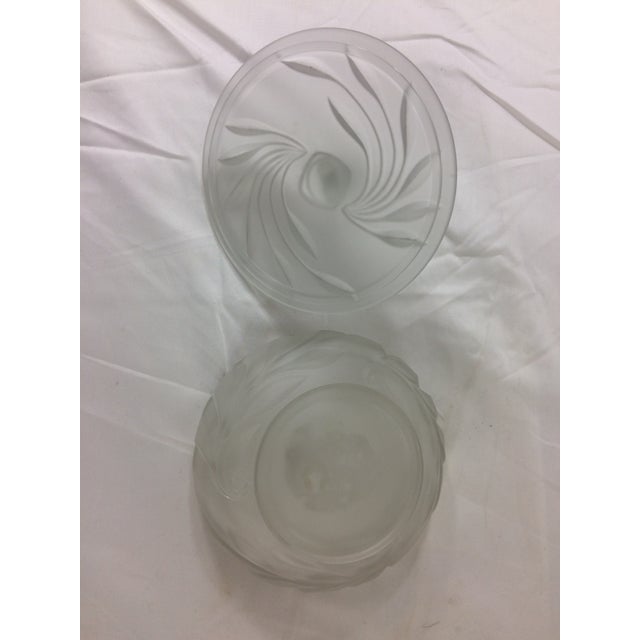 Pressed Glass Covered Dish For Sale - Image 6 of 7